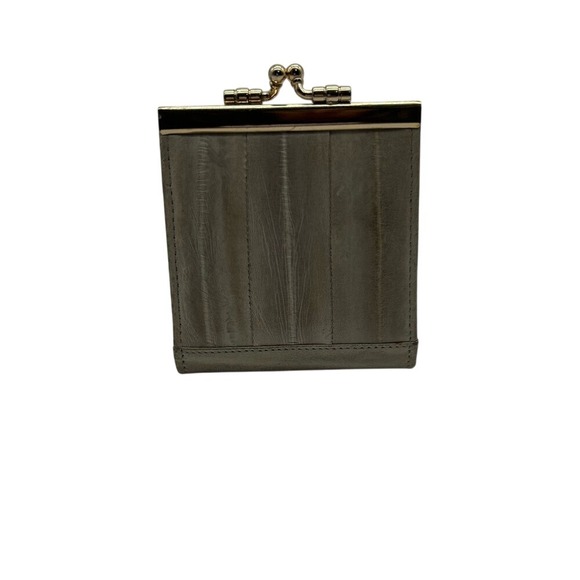 Handbags - Vintage Eel Skin Beige Neutral Kiss-Lock Small Coin Purse